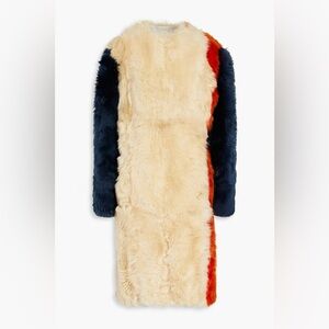 Bally Shearling Colorblock Coat